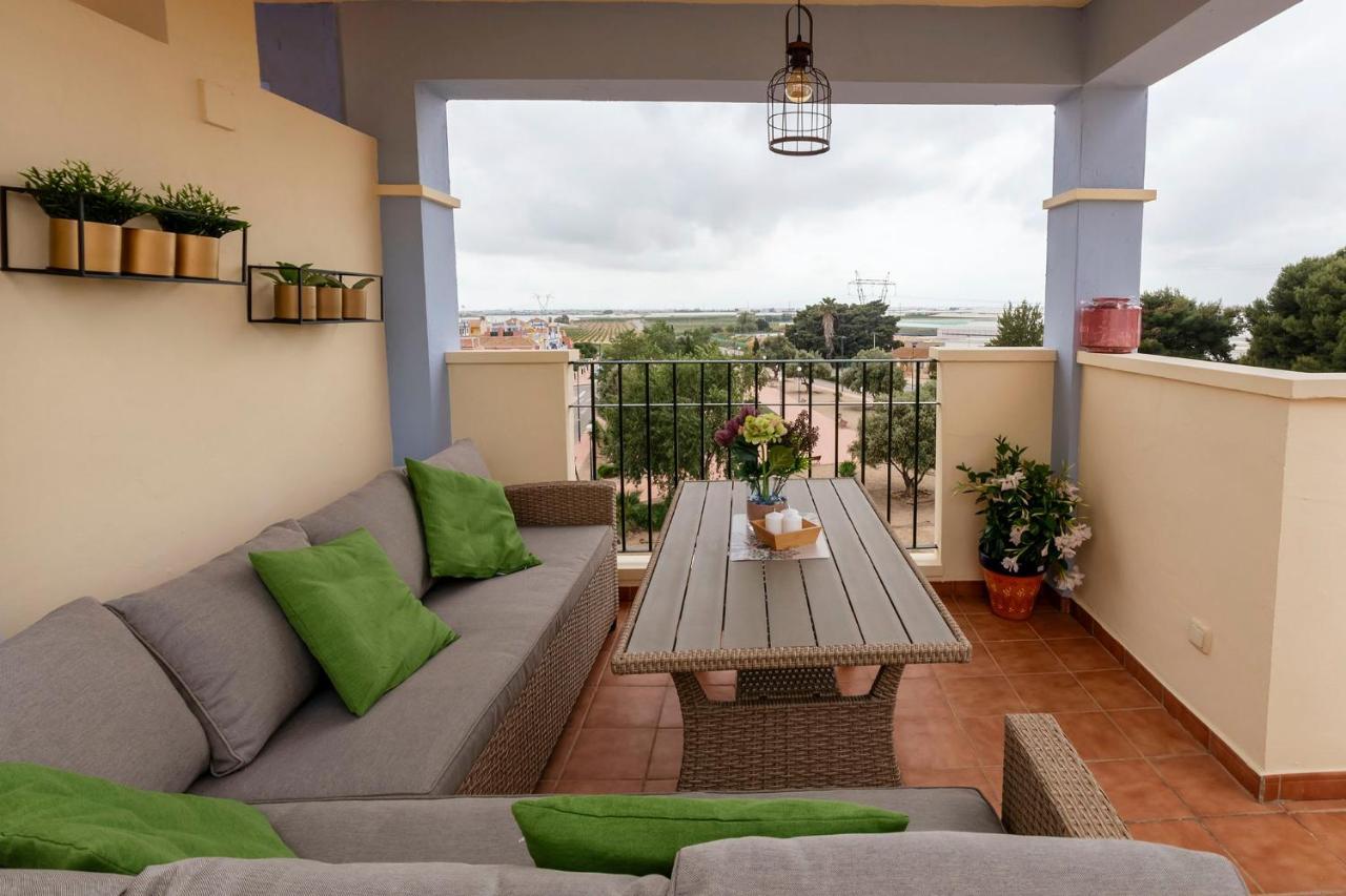 Atico Con Terraza-Solarium Y Piscina 4-6 Personas Wifi A/C Lägenhet Roda Exteriör bild
